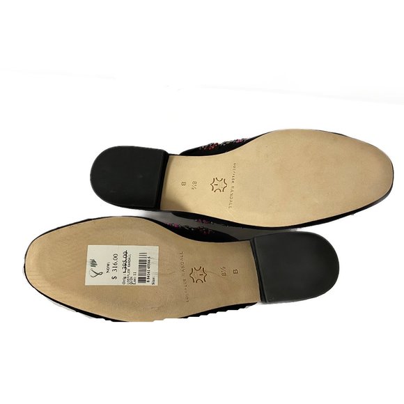 NIB LOEFFLER RANDALL QUIN BEADED SEQUIN VELVET MULES - Picture 11 of 11